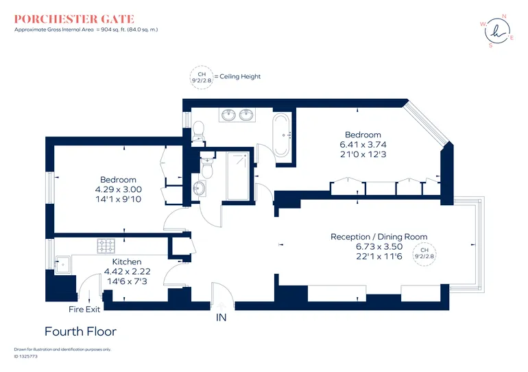 Floorplan 1 for Porchester Gate Bayswater W2