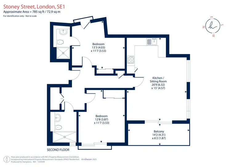 Floorplan 1 for Pontifex Wharf, Borough, SE1