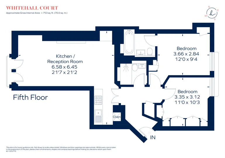 Floorplan 1 for Whitehall Court London SW1A