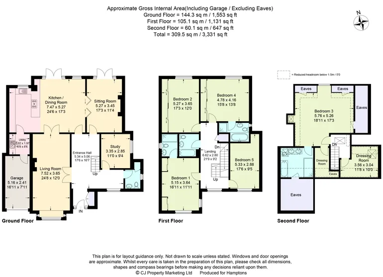 Floorplan 1 for Williams Way Radlett WD7