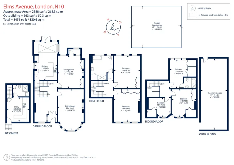 Floorplan 1 for Elms Avenue London N10