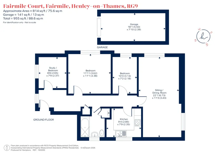 Floorplan 1 for Fairmile Henley On Thames RG9