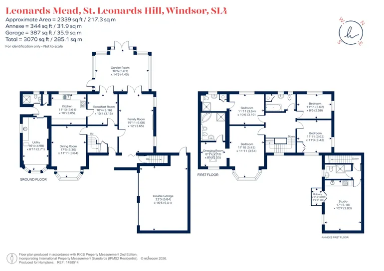 Floorplan 1 for St. Leonards Hill, Windsor, SL4
