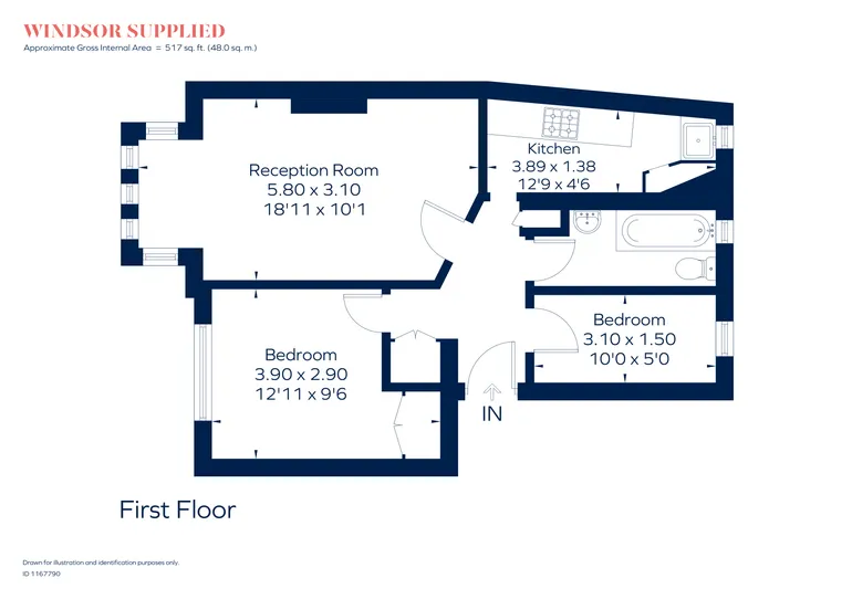 Floorplan 1 for The Pavement, Clapham  SW4