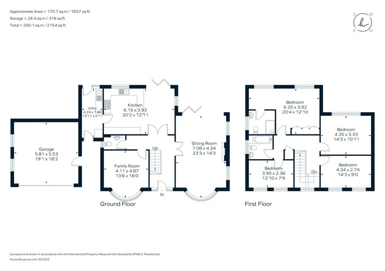 Floorplan 1 for Yardley Close, Reigate, RH2