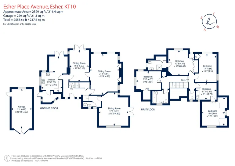 Floorplan 1 for Esher Place Avenue, Esher KT10