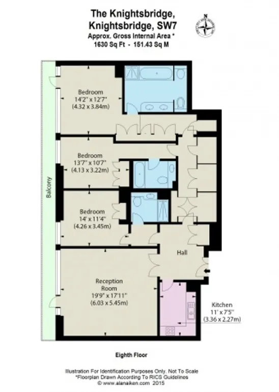 Floorplan 1 for The Knightsbridge SW7