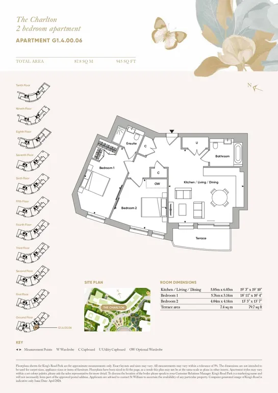 Floorplan 1 for King's Road Park, Imperial Road, London, SW6