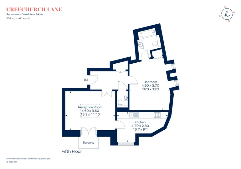 Floorplan 1 for Creechurch Lane, London, EC3A