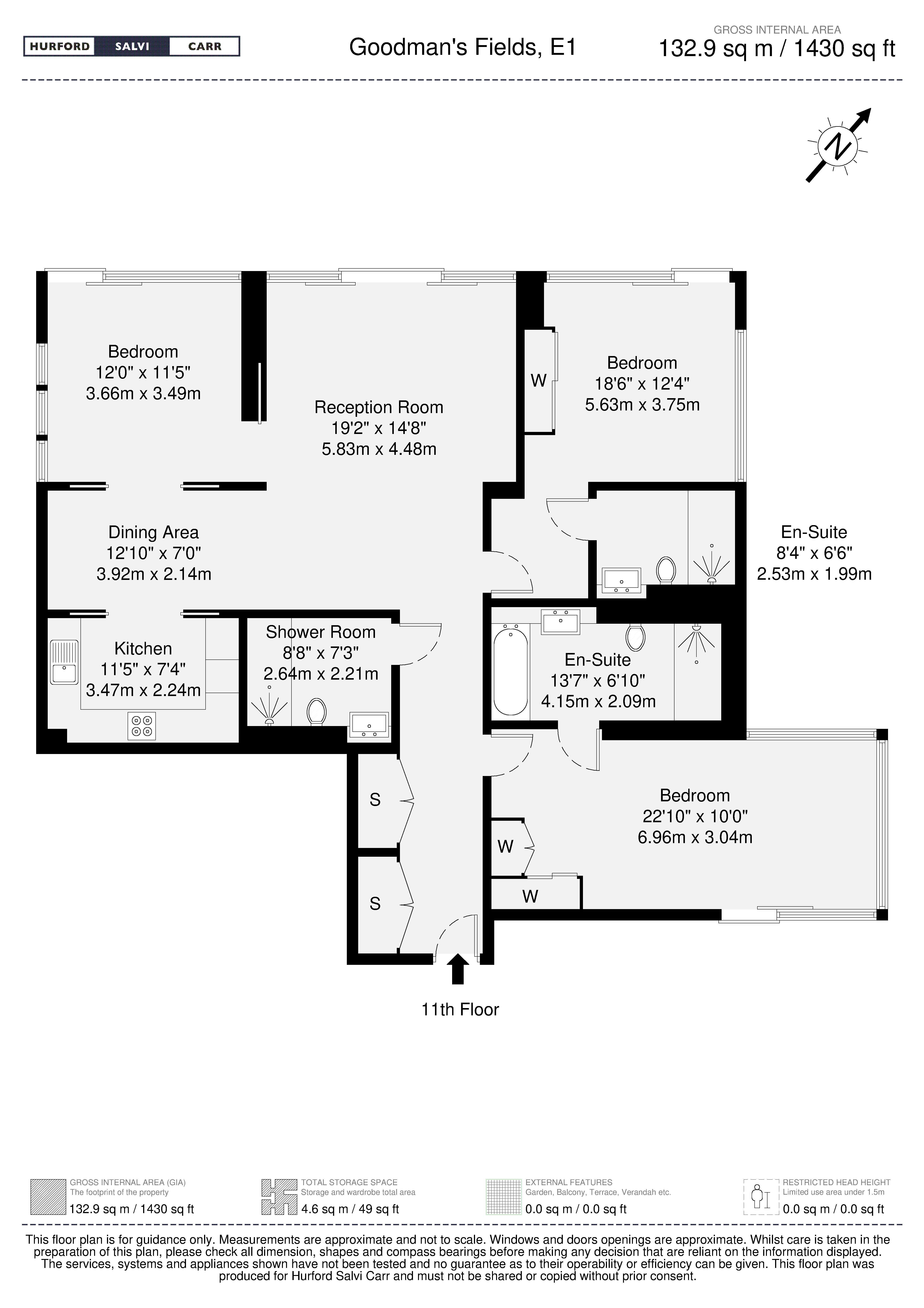 Goodman's Fields, 84 Alie Street, London, E1 floorplan