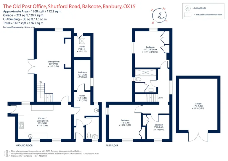 Floorplan 1 for Shutford Road, Balscote, OX15