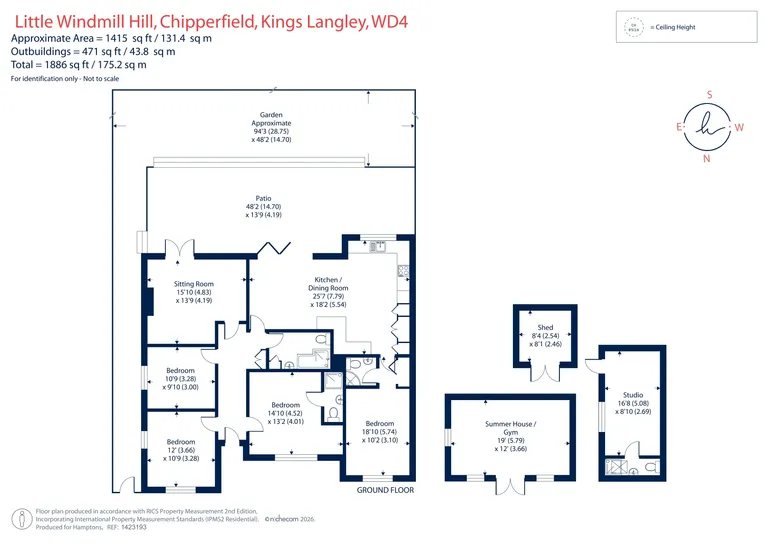 Floorplan 1 for Little Windmill Hill, Chipperfield, WD4