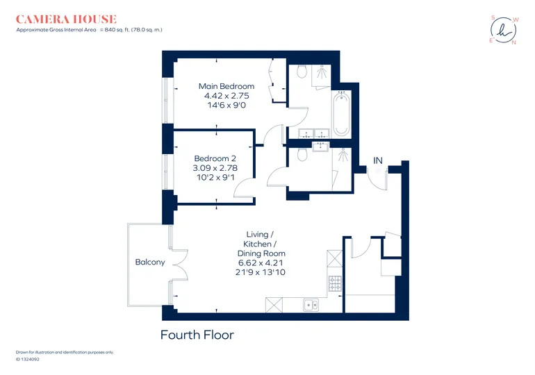 Floorplan 1 for Pinewood Gardens Teddington TW11