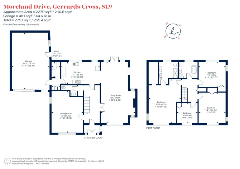 Floorplan 1 for Moreland Drive, Gerrards Cross, SL9