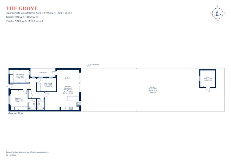 Floorplan 1 for The Grove, Ealing, W5