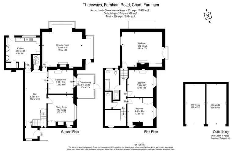 Floorplan 1 for Farnham Road, Churt, Farnham, GU10