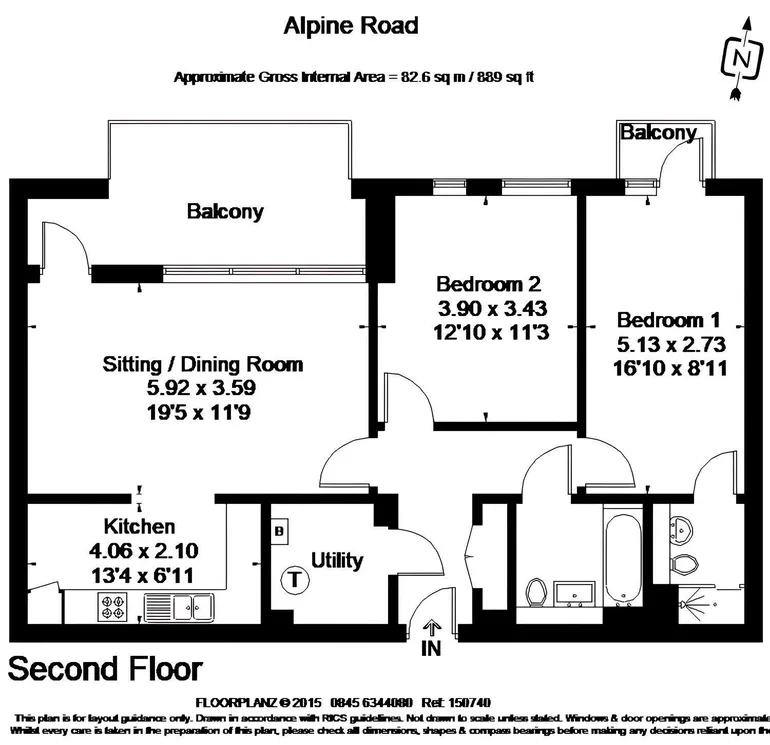 Floorplan 1 for Alpine Road London NW9