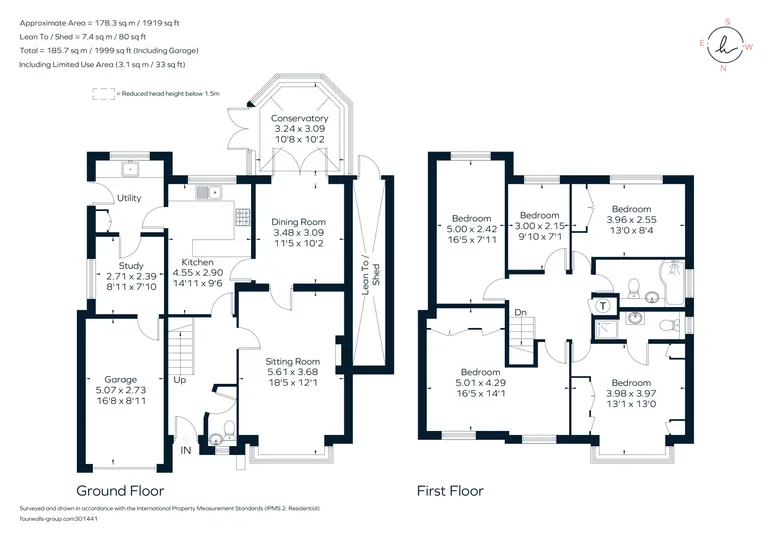Floorplan 1 for Painters Pightle Hook RG27