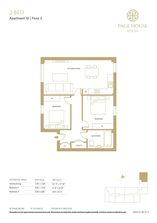 Floorplan 1 for Page House, East Street, Epsom, KT17