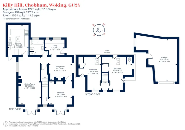 Floorplan 1 for Killy Hill, Chobham, GU24