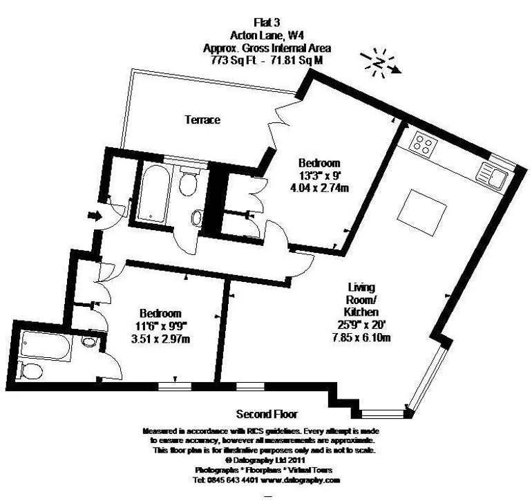 Floorplan 1 for Acton Lane London W4