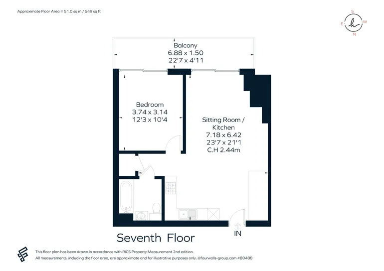 Floorplan 1 for East Ferry Road, E14