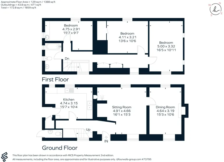 Floorplan 1 for Rollestone Road Salisbury SP3