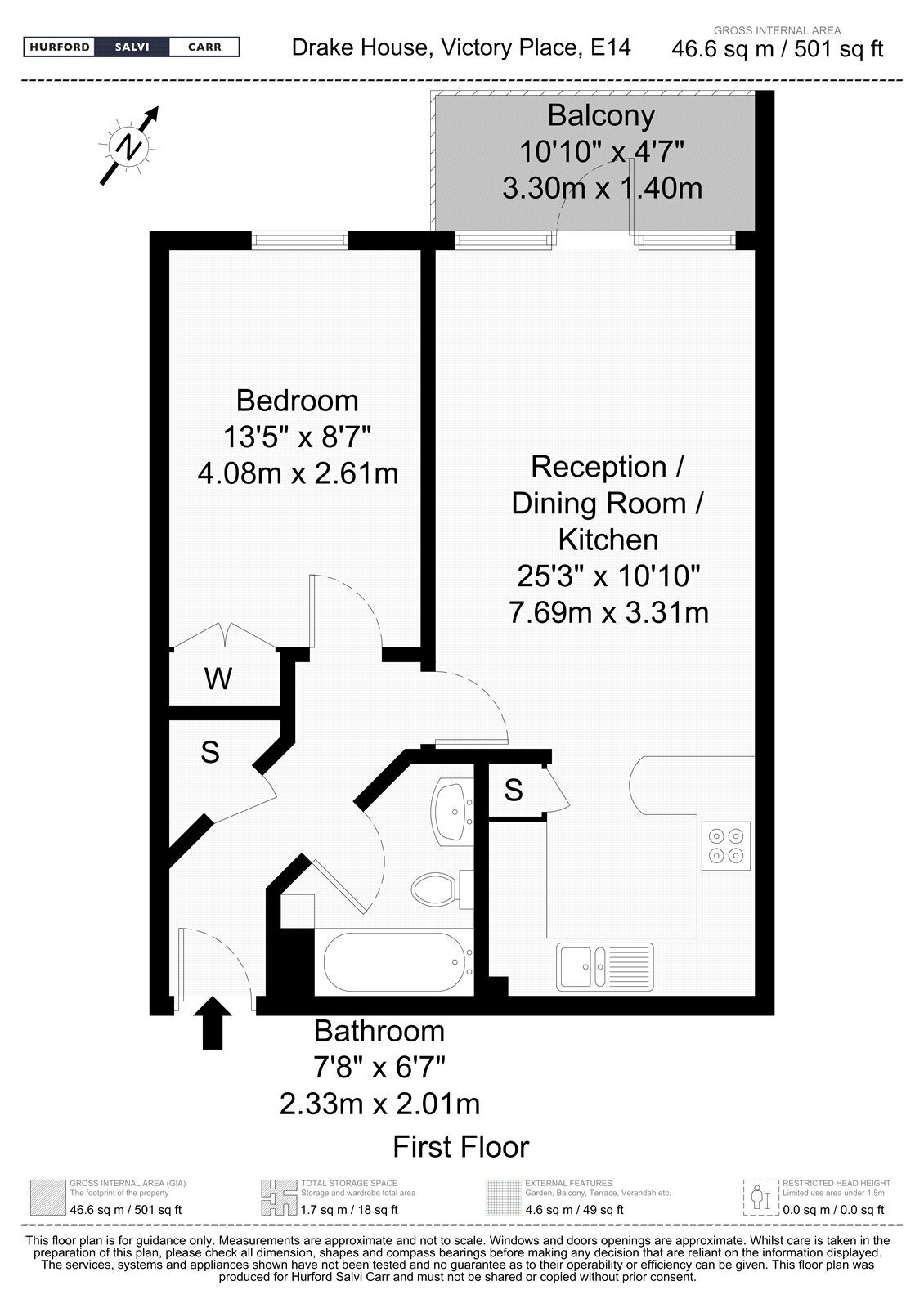 Victory Place, London, E14 floorplan