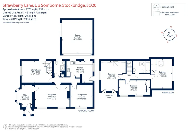 Floorplan 1 for Up Somborne, Stockbridge, SO20