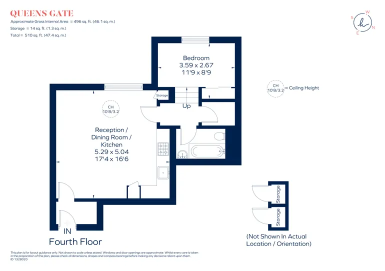 Floorplan 1 for Queen's Gate, LONDON, SW7