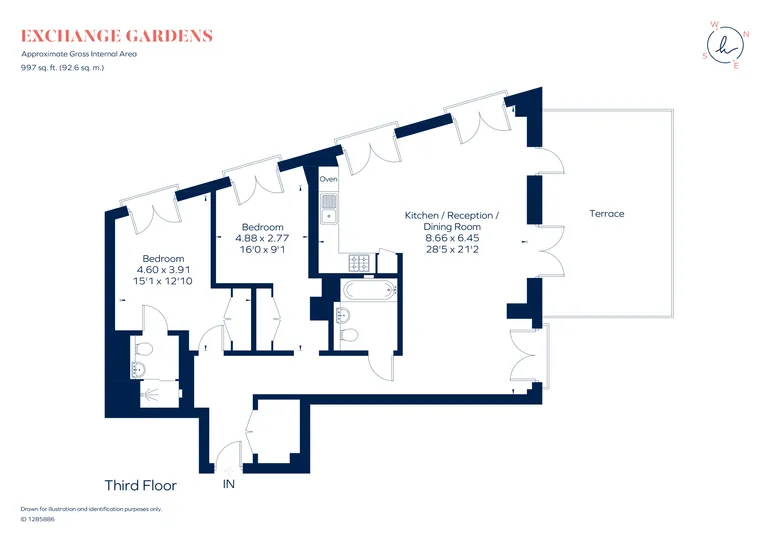 Floorplan 1 for Exchange Gardens, London, SW8