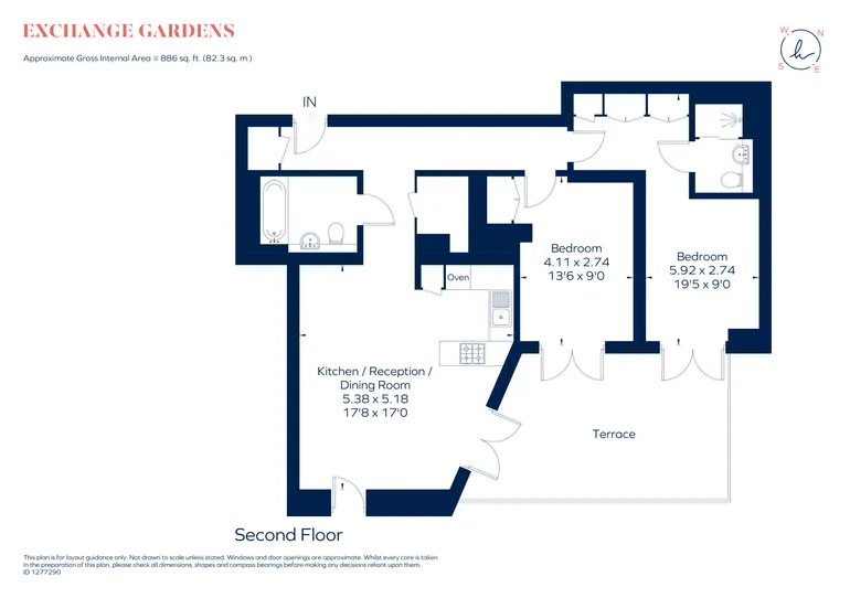 Floorplan 1 for Exchange Gardens, London, SW8