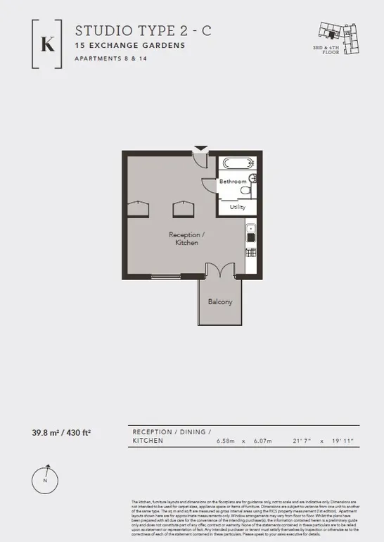 Floorplan 1 for Exchange Gardens, London, SW8