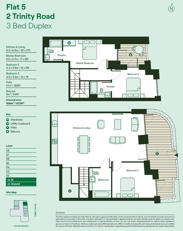 Floorplan 1 for Wimbledon Place, The Broadway, London, SW19