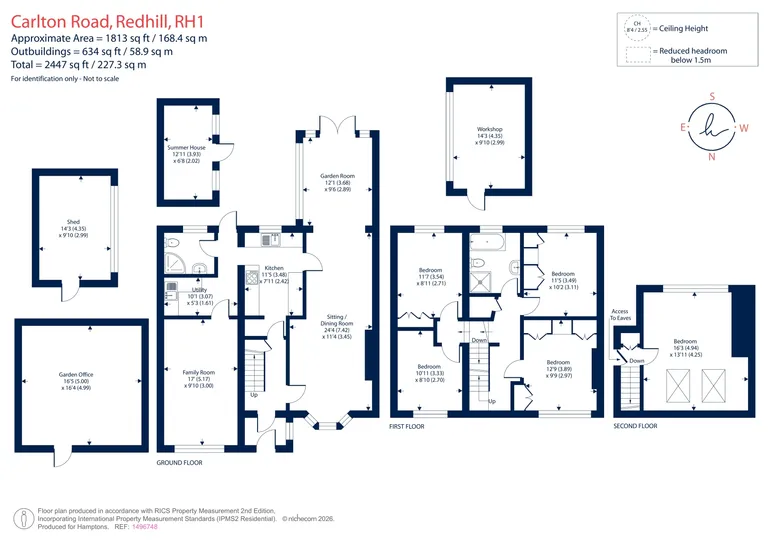 Floorplan 1 for Carlton Road, Redhill, RH1