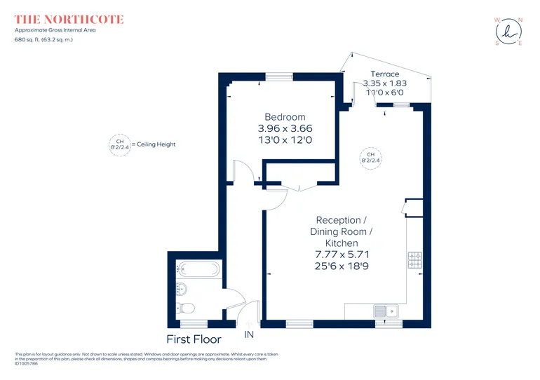 Floorplan 1 for Northcote Road, London, SW11