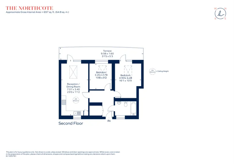 Floorplan 1 for Northcote Road, London, SW11