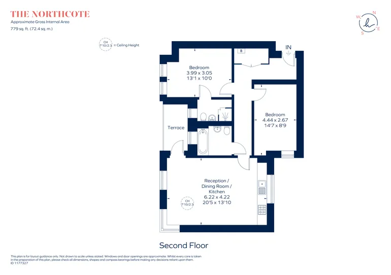 Floorplan 1 for Northcote Road, London, SW11