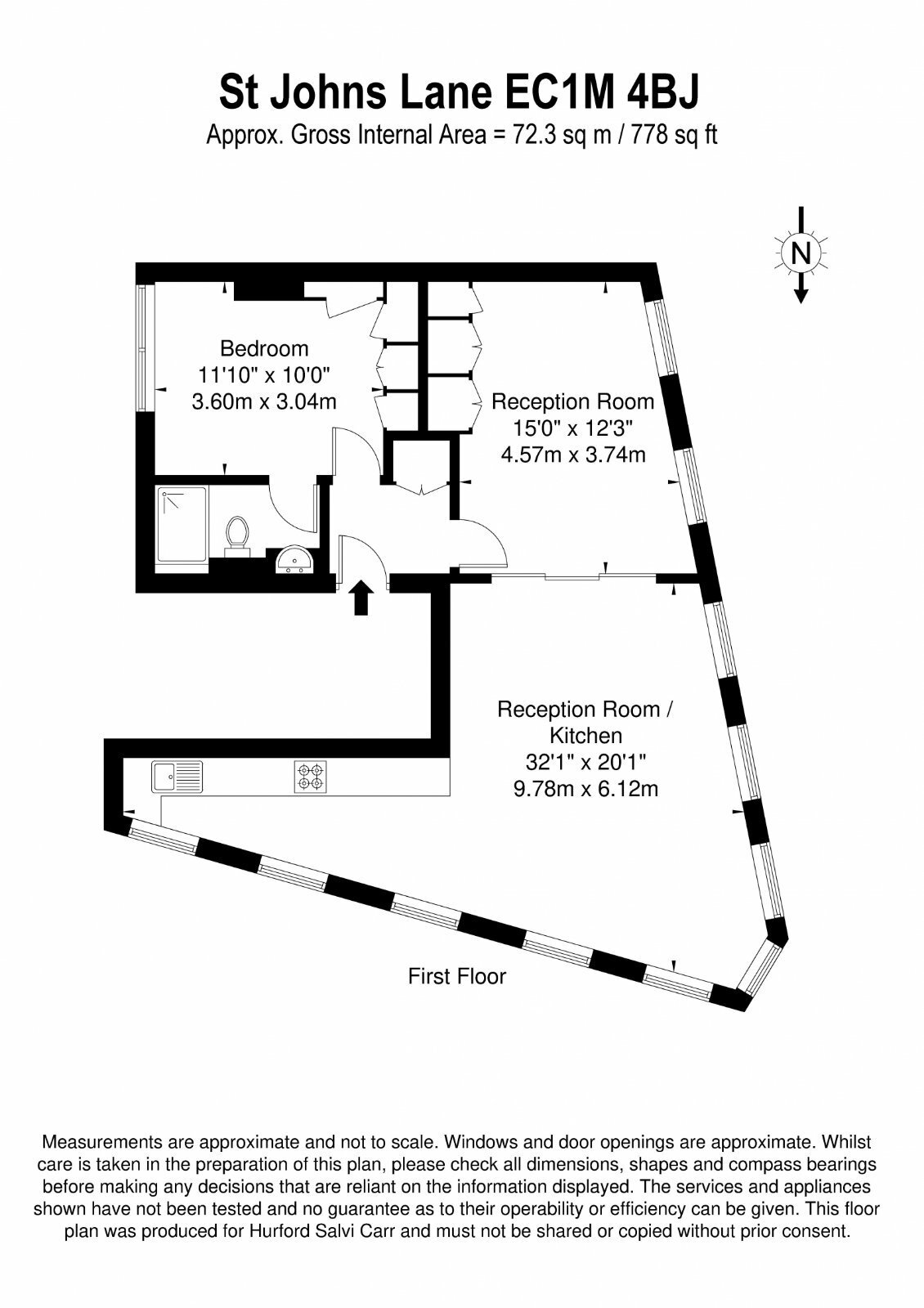 St John's Lane, London, EC1M floorplan