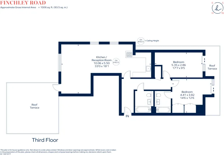 Floorplan 1 for Finchley Road, London, NW3