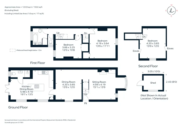 Floorplan 1 for Doods Road Reigate RH2