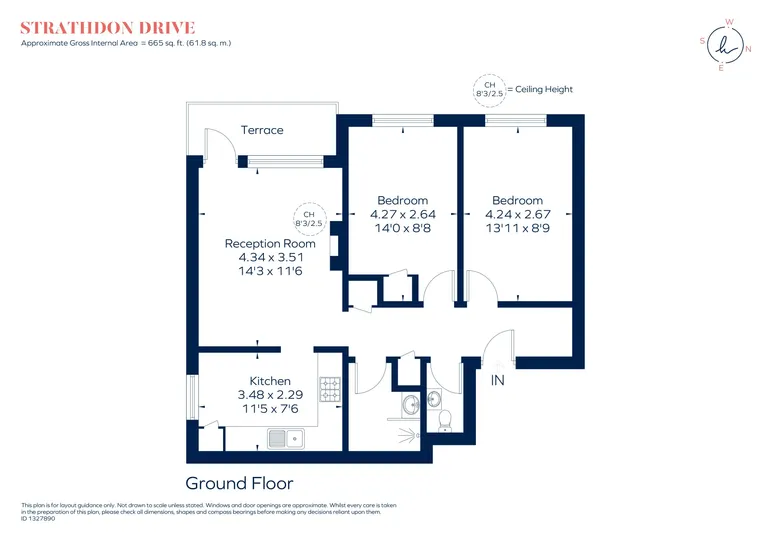 Floorplan 1 for Strathdon Drive London SW17