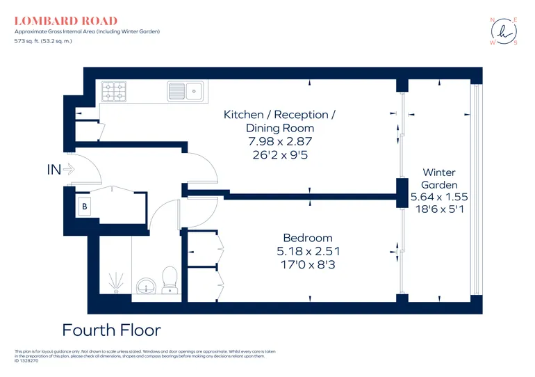 Floorplan 1 for Lombard Road London SW11