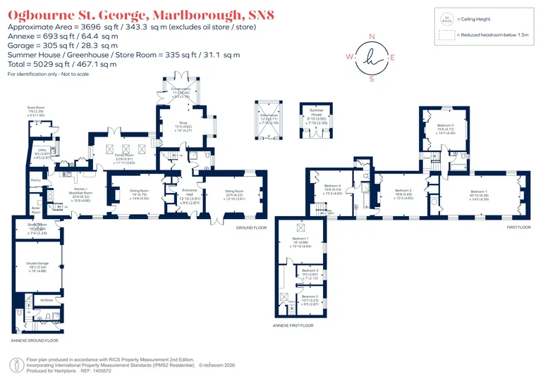 Floorplan 1 for Ogbourne St. George, Marlborough, SN8