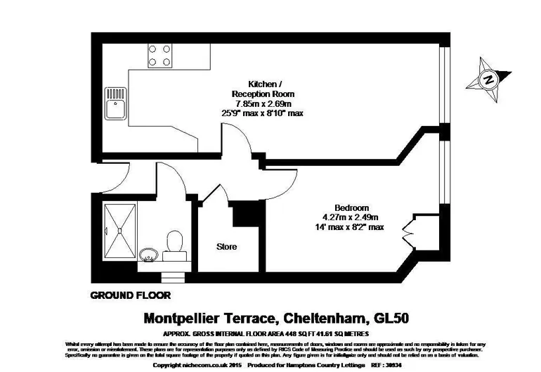 Floorplan 1 for Montpellier Terrace Cheltenham GL50