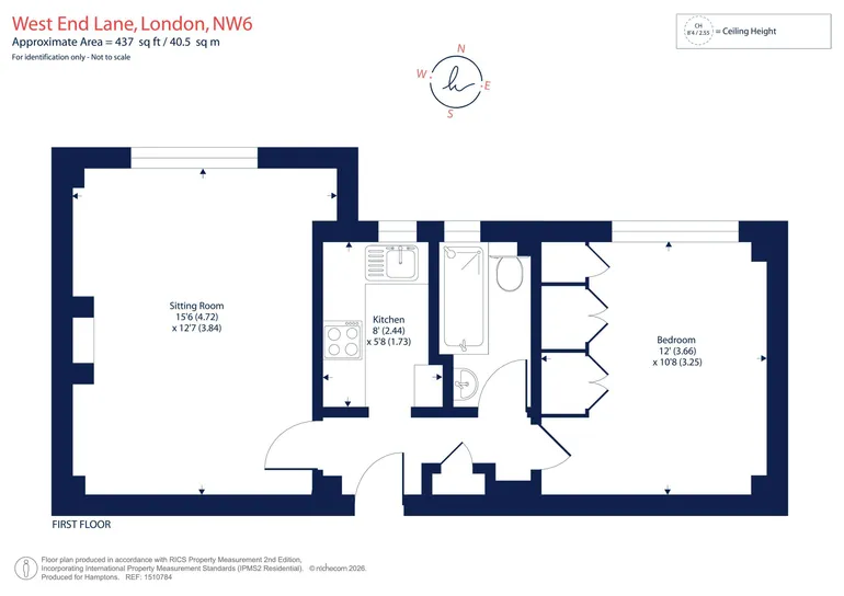 Floorplan 1 for West End Lane London NW6