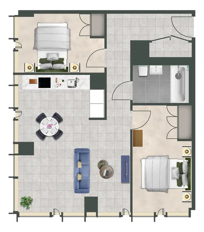 Floorplan 1 for 218 Broad St Birmingham B15