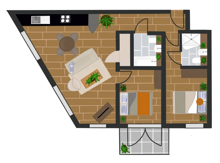Floorplan 1 for Enclave Birmingham City, 149 Hurst St Birmingham B5