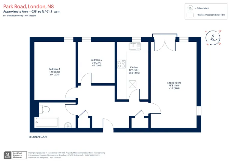 Floorplan 1 for Park Road London N8