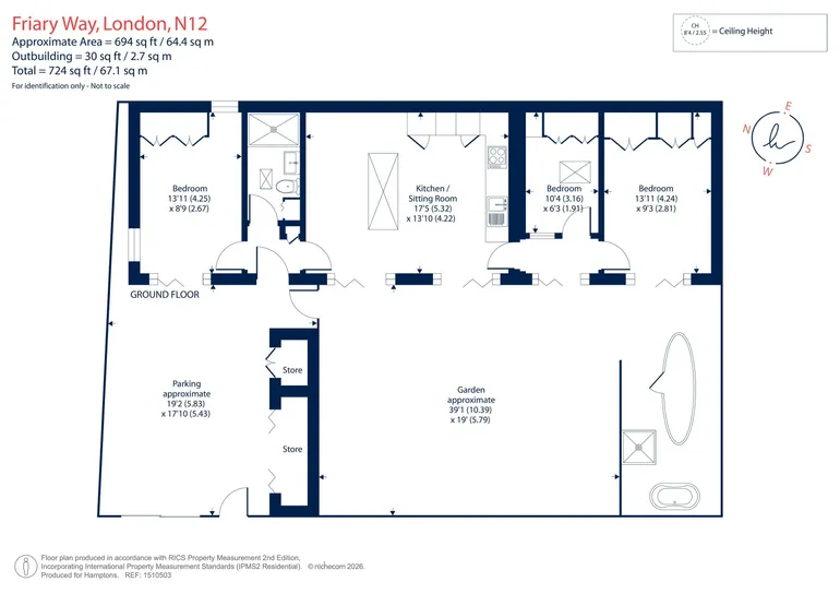 Floorplan 1 for Friary Way London N12
